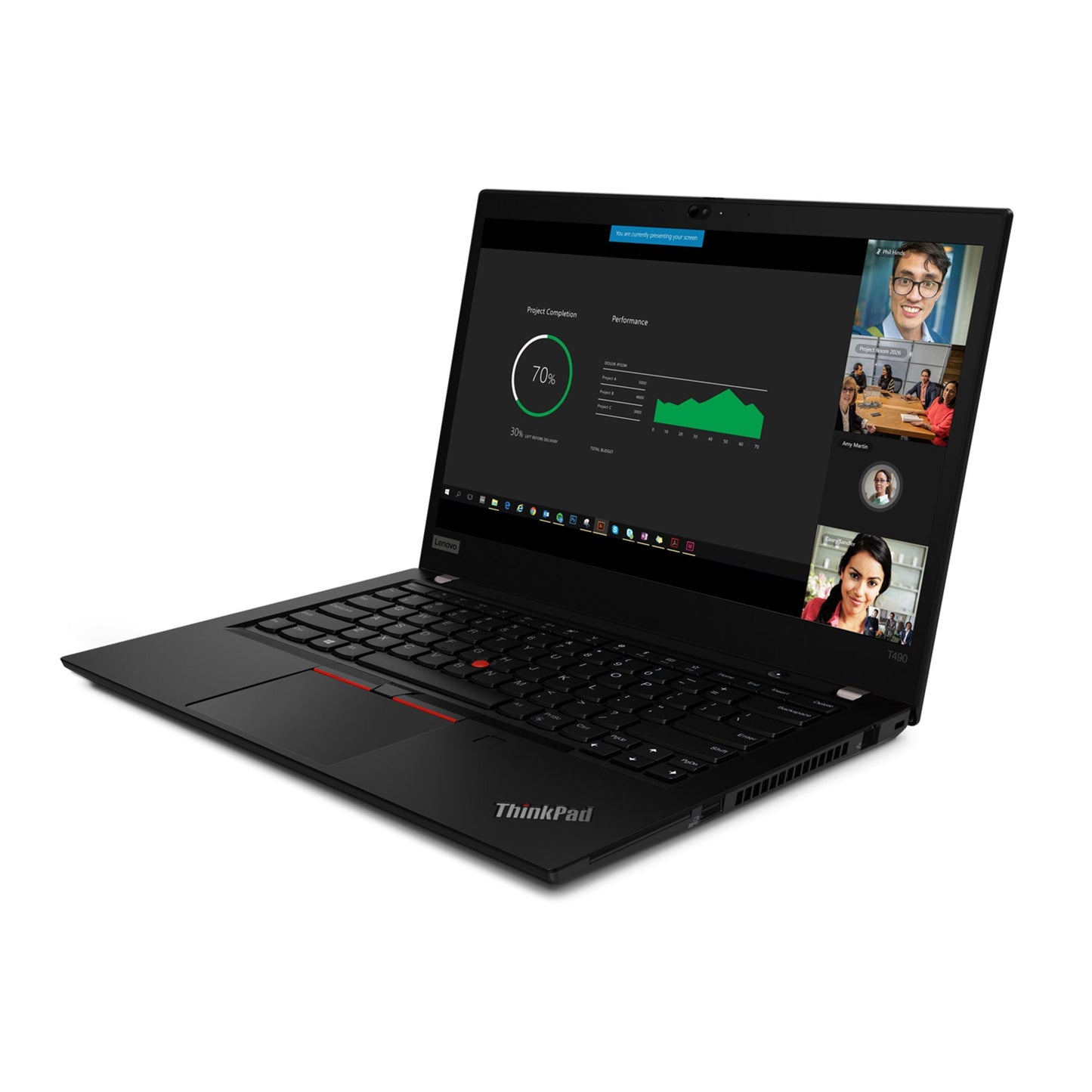 Ultrabook Lenovo ThinkPad T490 14" - Intel Core i7 8665U | 16 Go de RAM | SSD 512 Go | Windows 11 Pro - (Remis à neuf)