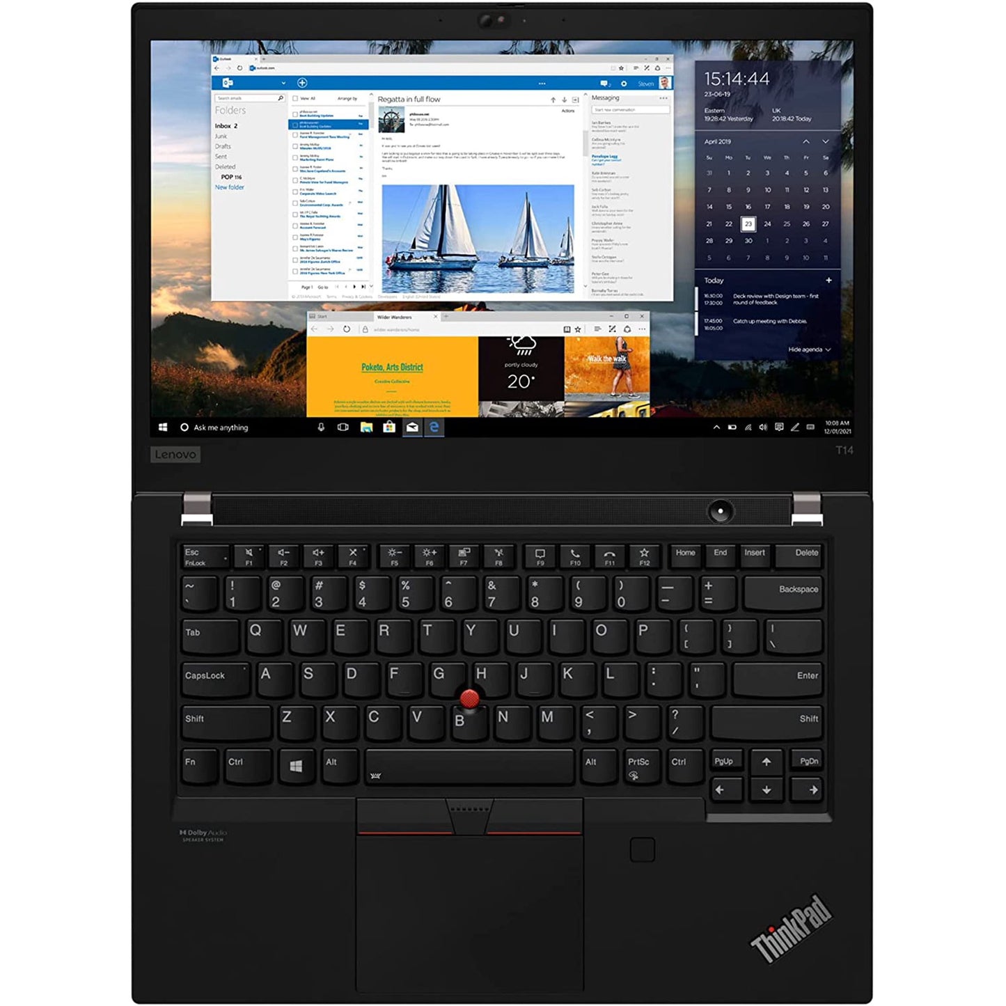 Lenovo ThinkPad T14 Gen2 - AMD Ryzen 7 PRO 5850U | 16 Go de RAM | 512 To de SSD | 14" FHD - (Remis à neuf)